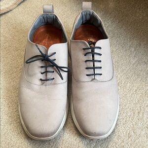 Wolf and Shepherd Men's Lace-Up Oxfords - Light Gray Size 6